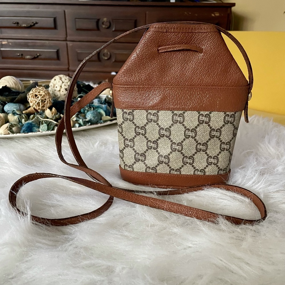 GUCCI PLUS mini bucket sling bag🧡🤎🧡🤎